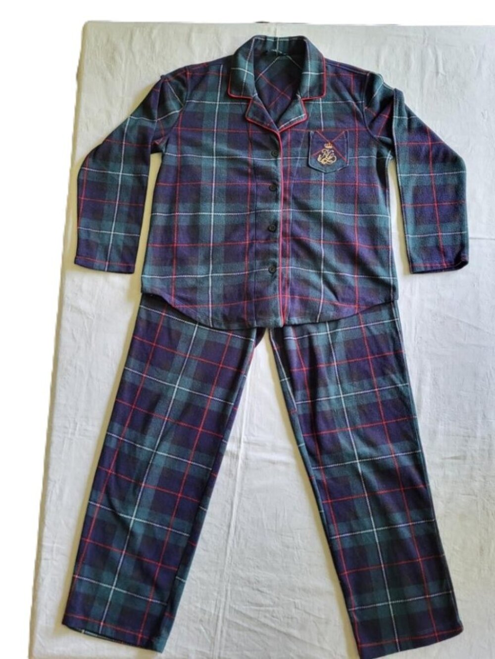 Lauren Ralph Lauren Classic Flannel Pajama Set